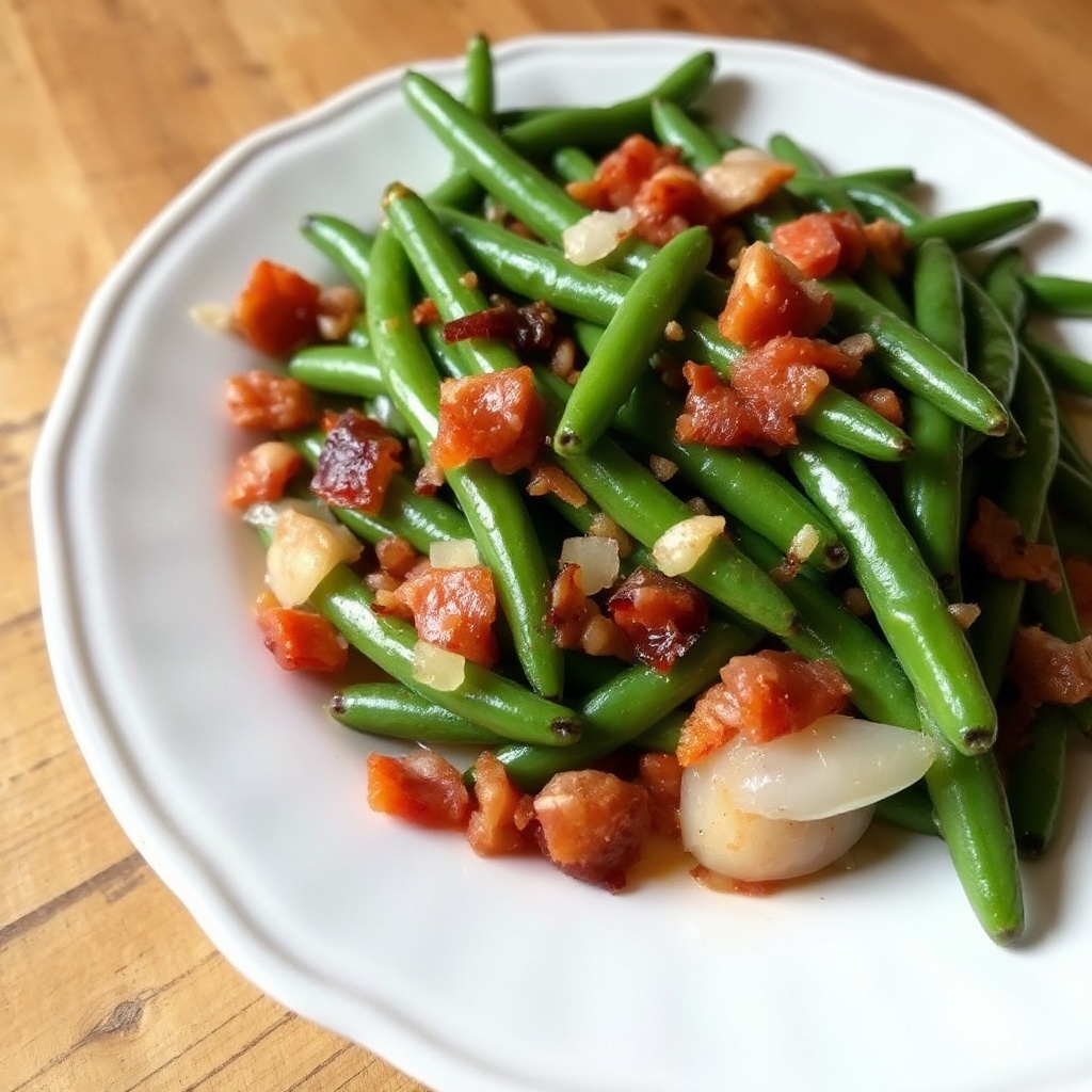 Southern-Style Green Beans with Bacon and Onions
