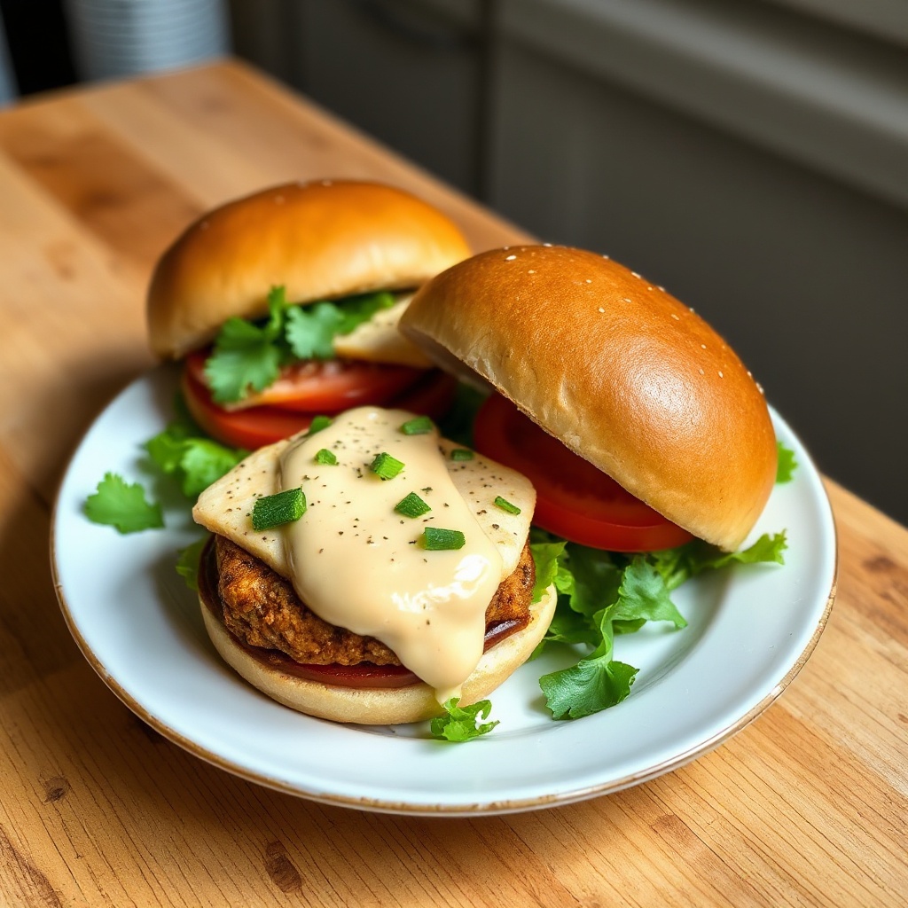 Hamburger di Pesce Ispirati all'Asia con Maionese Hoisin