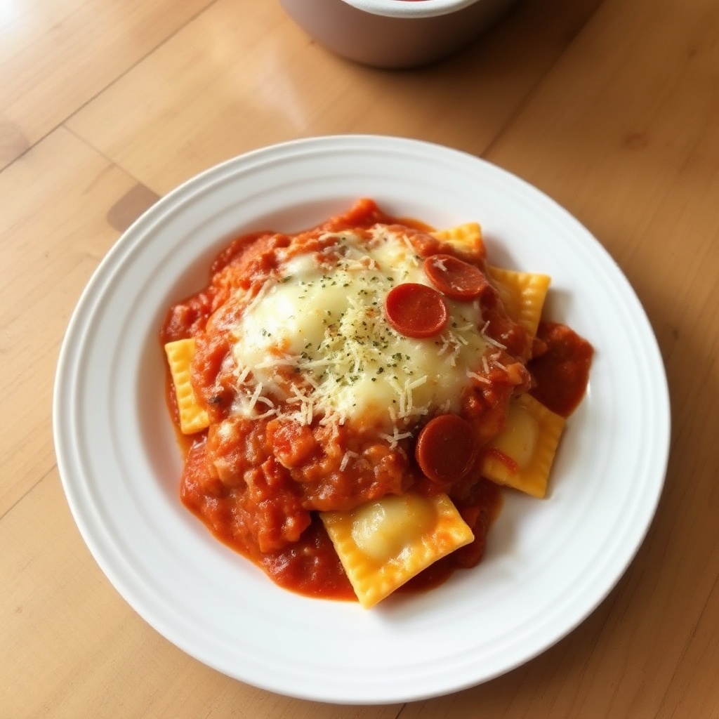 Schnelle und Käsehaltige Ravioli-Auflauf
