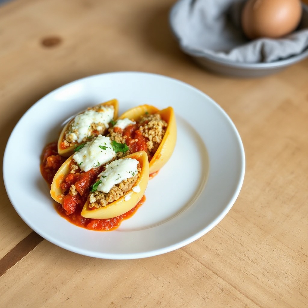 Conchiglie Ripiene di Tacchino e Bulgur