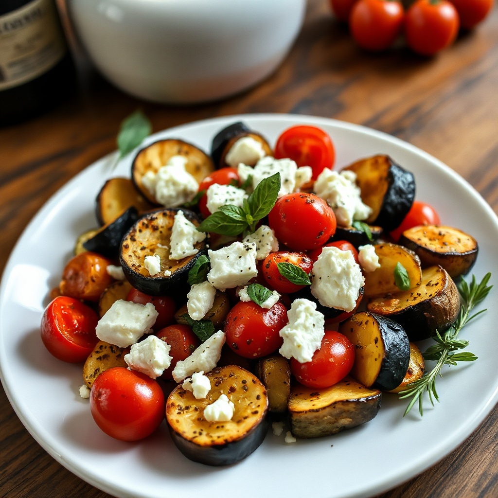 Roasted Vegetable Medley with Feta