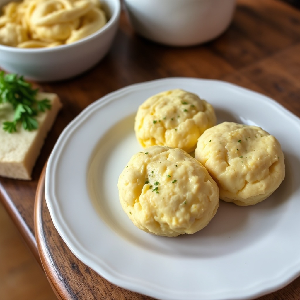 Knoblauch-Cheddar-Drop-Brötchen