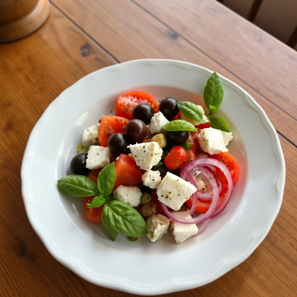 Mediterranean Tomato and Olive Salad