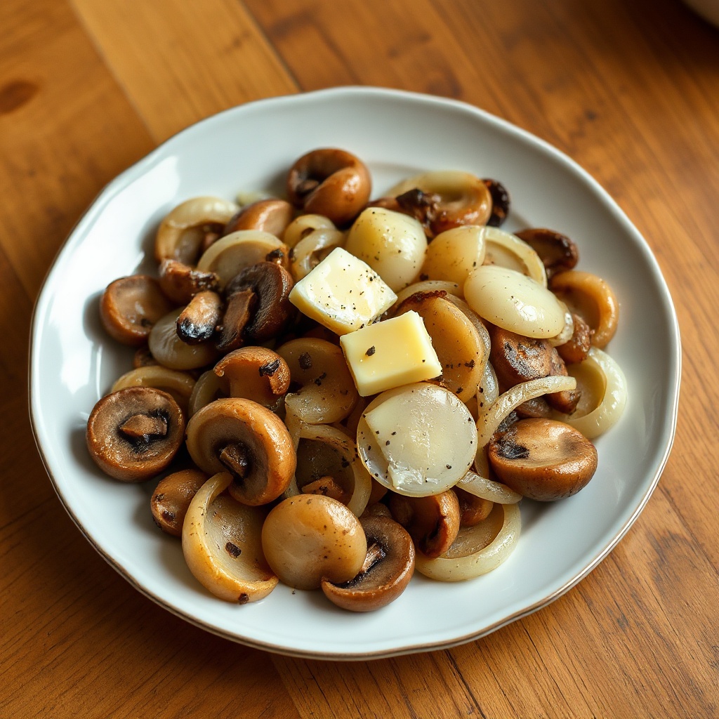 Sautéed Mushrooms and Onions with a Tangy Twist