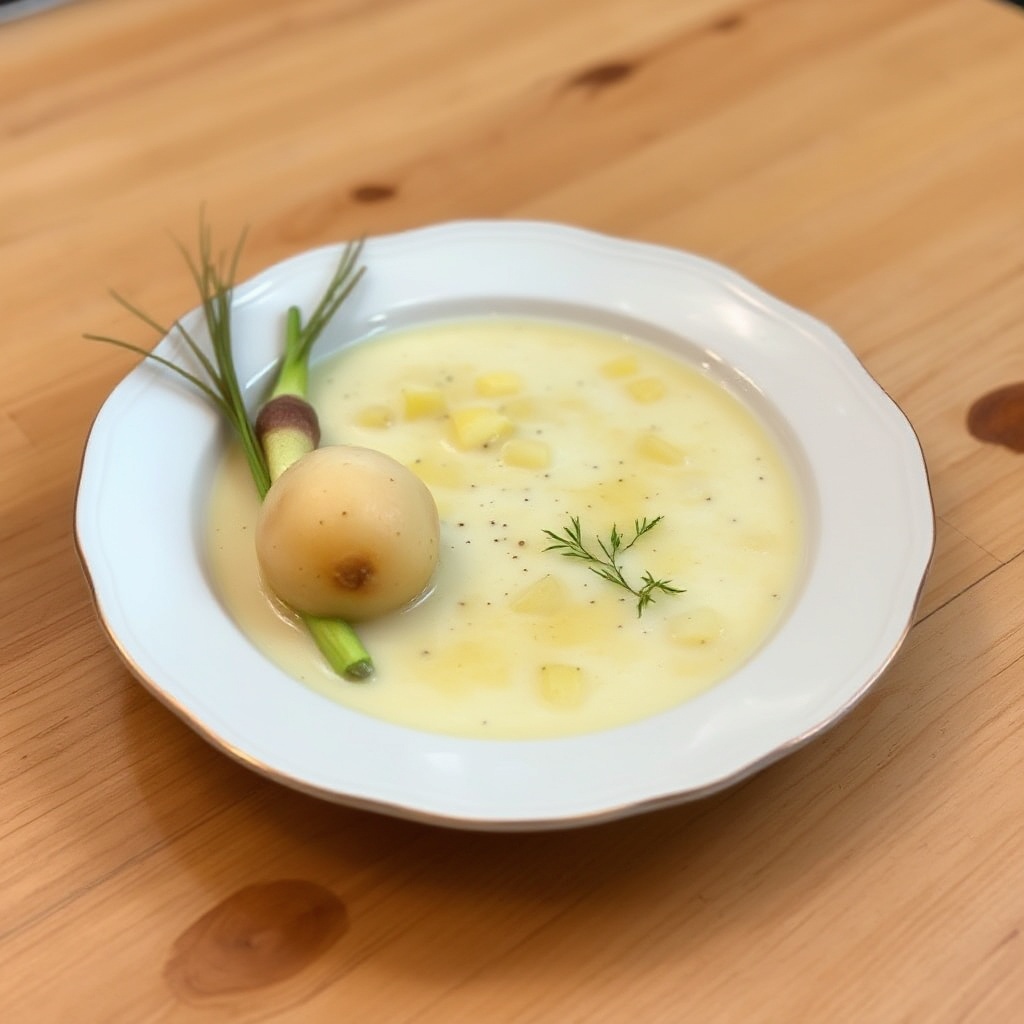 Velouté di Rapa, Patate e Porri