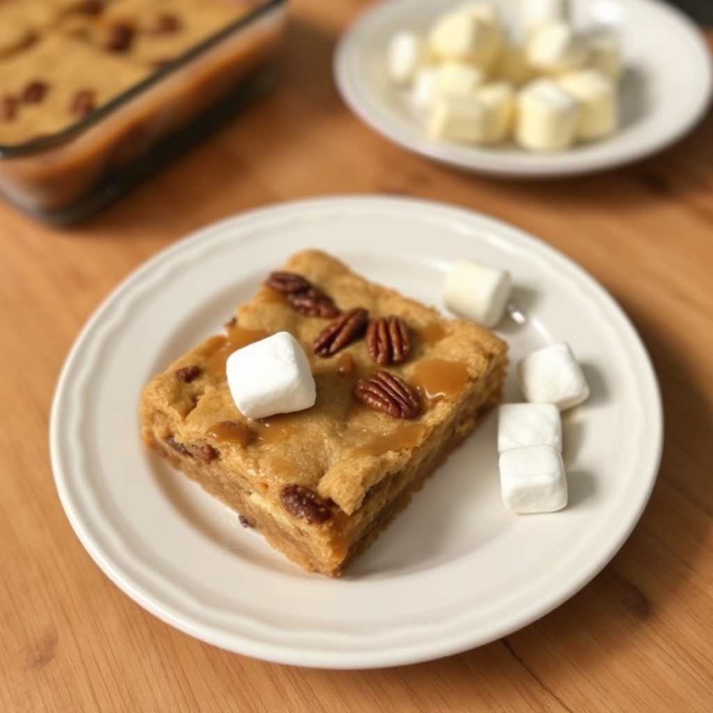Blondies al Caramello e Pecan