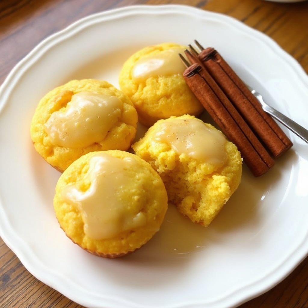Honig-Glasierte Maisbrot-Muffins