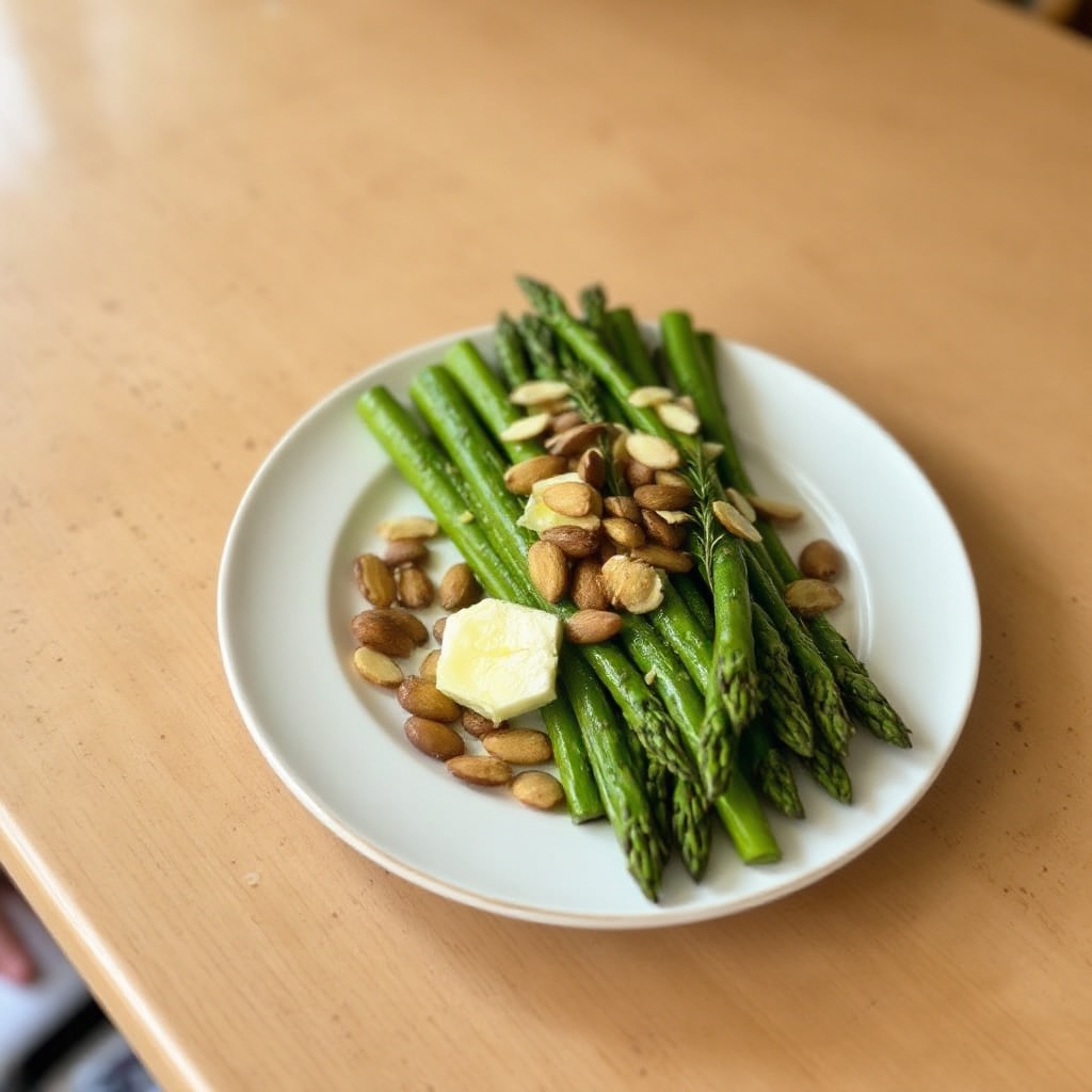 Asparagi al Burro di Limone con Mandorle Tostate