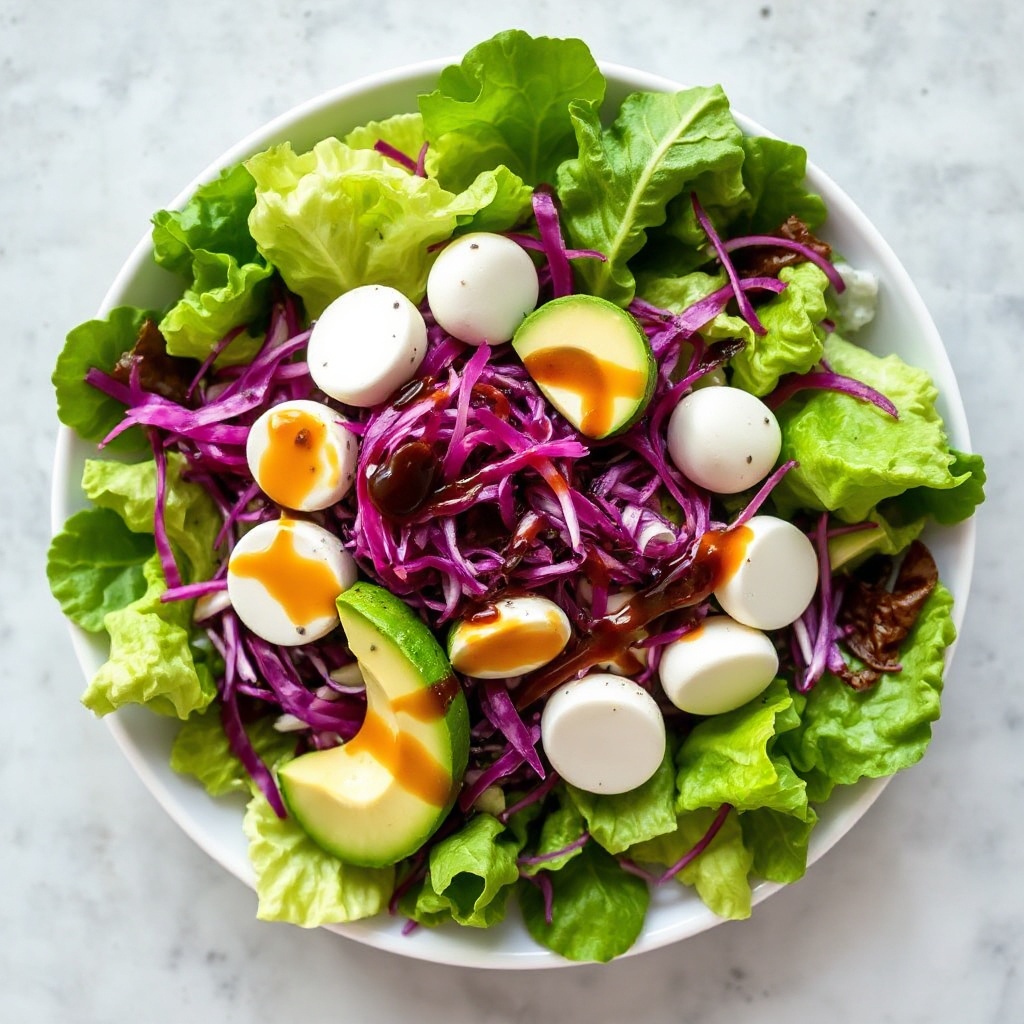 Simple Mixed Salad with Mustard Balsamic Dressing