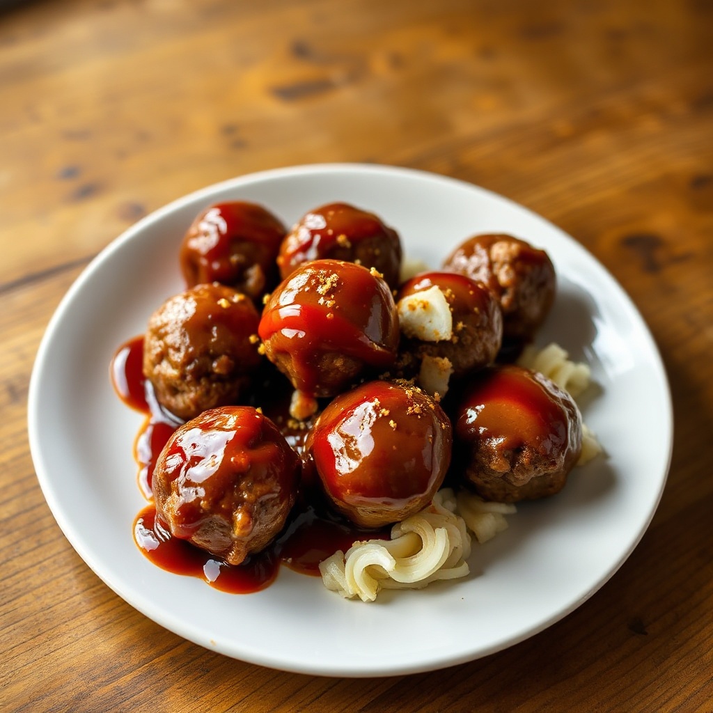 Savory BBQ Glazed Meatballs