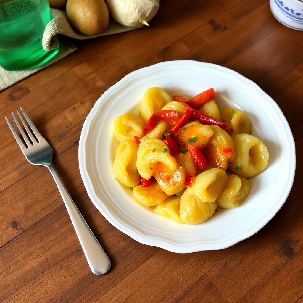 Runzelige Kartoffeln mit würziger Mojo-Sauce