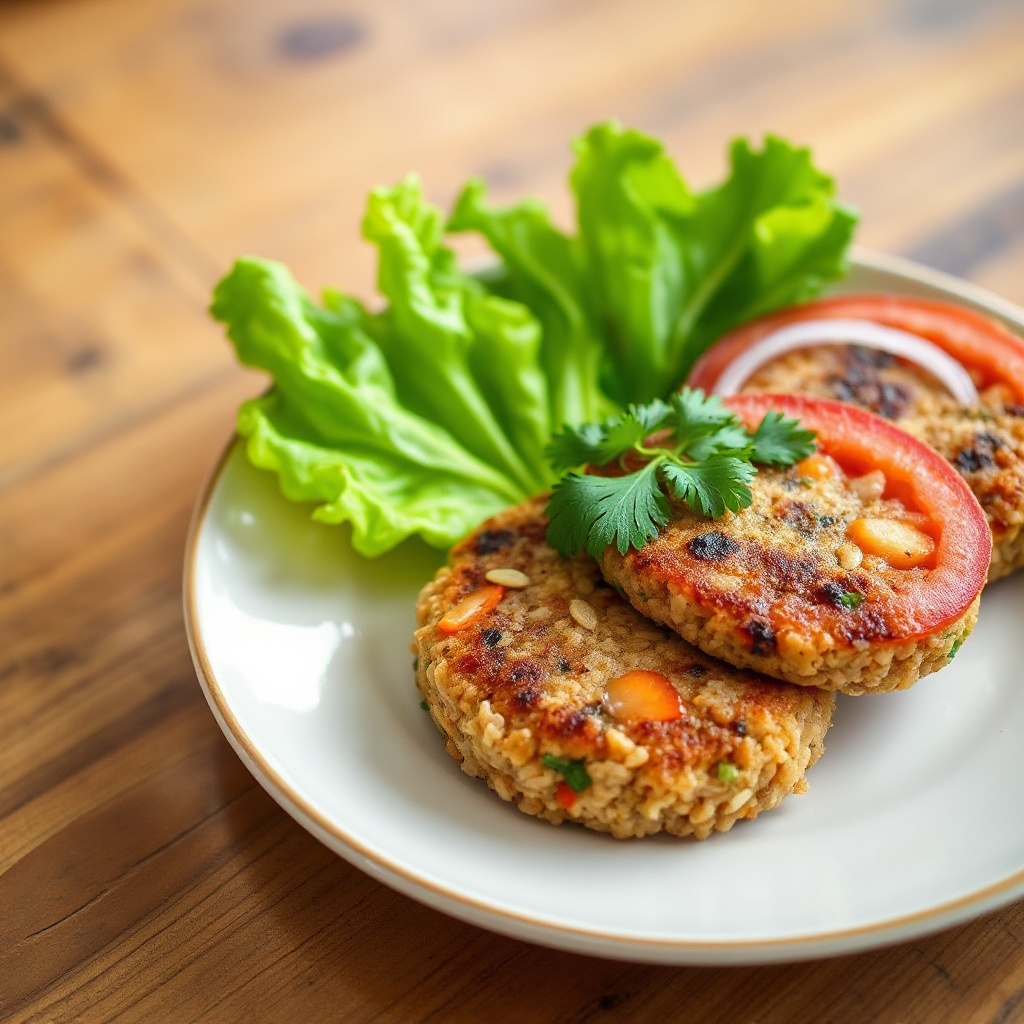Herzhafte Garten-Gemüse-Patties