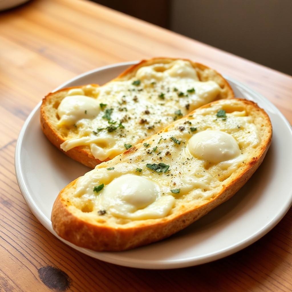 Pane all'aglio e formaggio super cremoso