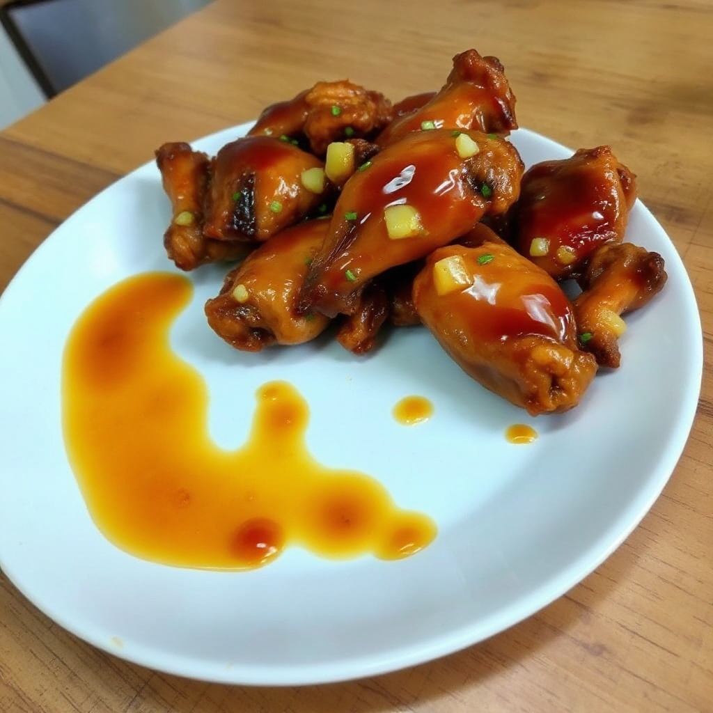 Tropische Glasierte Hähnchenflügel