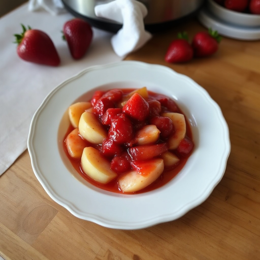 Slow Cooker Strawberry-Apple Compote