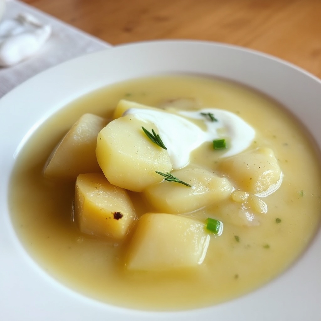 Zuppa di Patate Cremosa alle Erbe