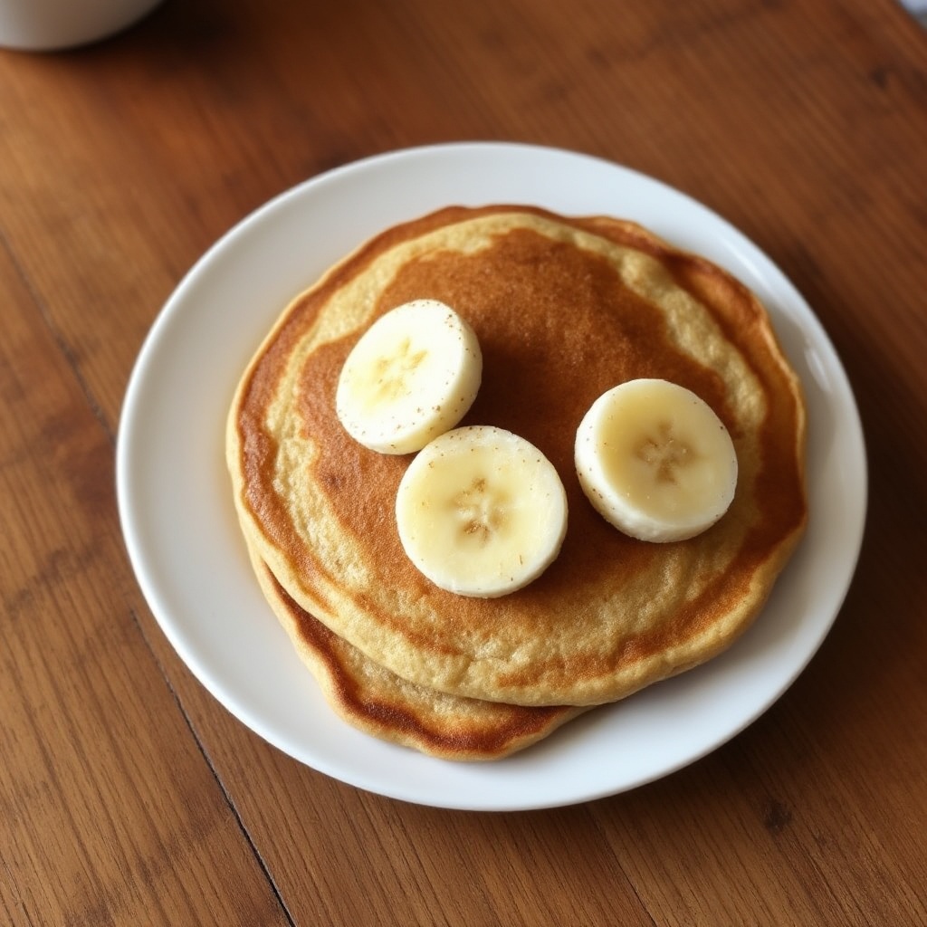 Fluffige Vollkorn-Bananenpfannkuchen