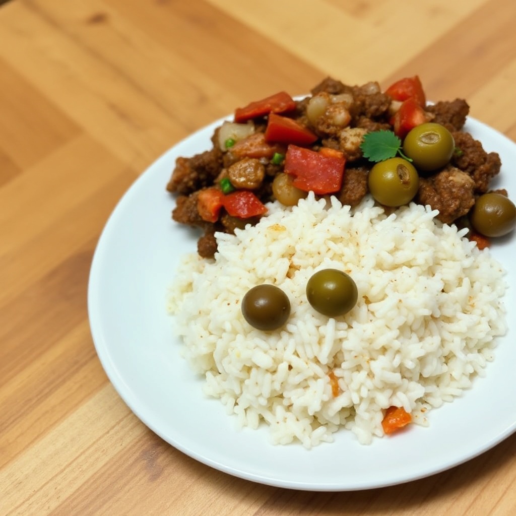 Herzhafter mexikanischer Rindfleisch-Reis-Pfanne