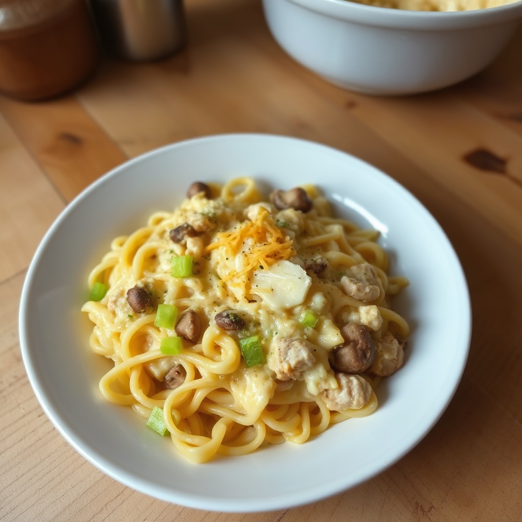 Casseruola Cremosa di Tonno e Noodles