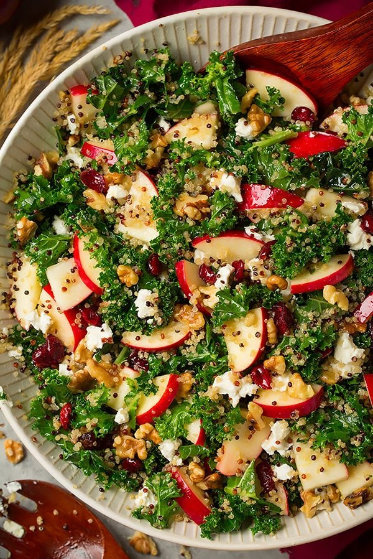 Grünkohl-Apfel-Quinoa-Salat