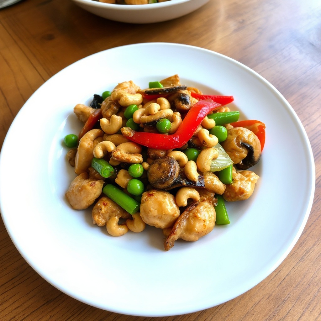 Cashew-Hühnchen-Pfanne