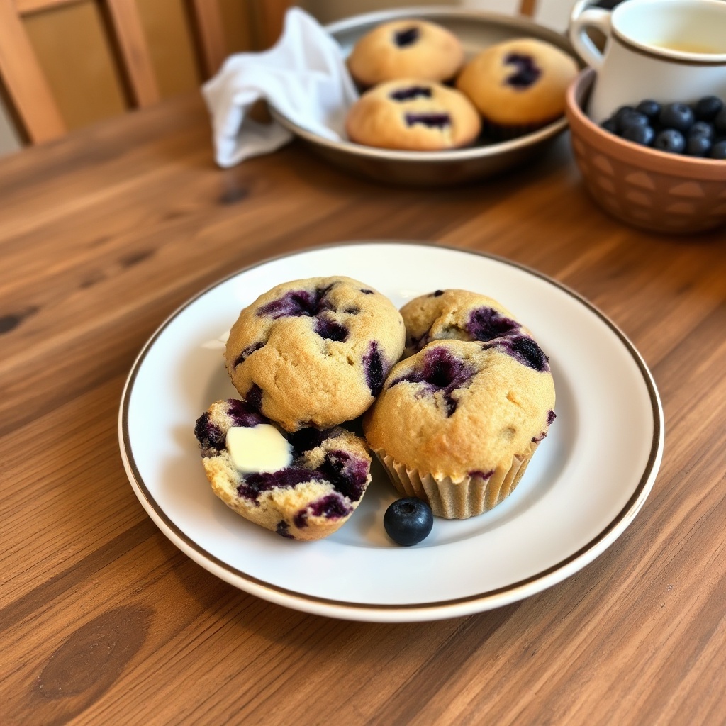 Wunderbare Blaubeermuffins