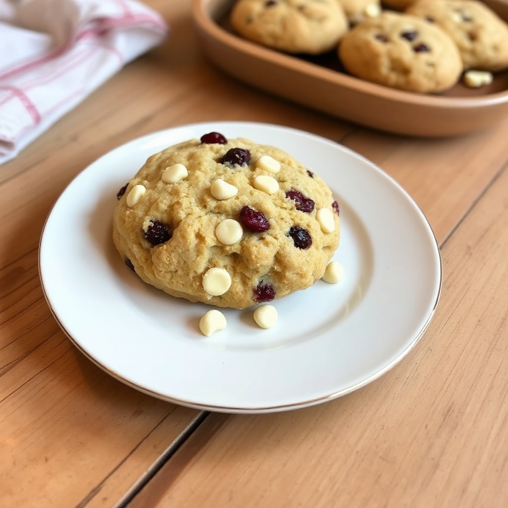 Biscotti Chewy al Cioccolato Bianco e Cranberry