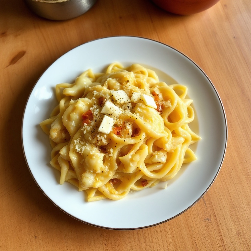 Käse Kartoffel Nudel Auflauf