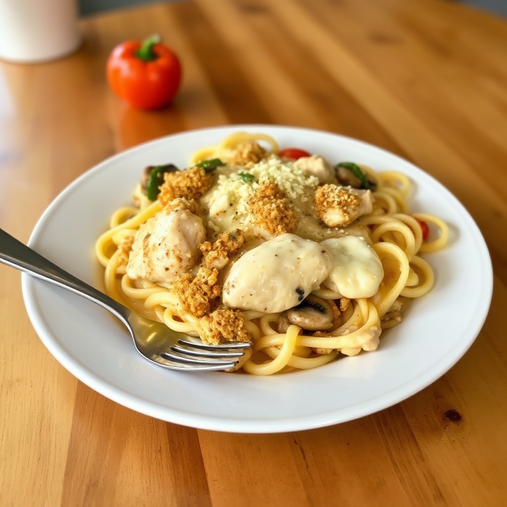 Cremige Cajun-Hühnchen-Pasta-Delikatesse