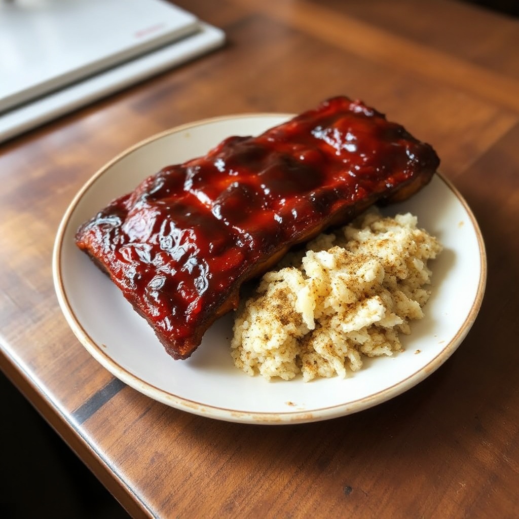 Herzhafte glasierte Baby Back Ribs