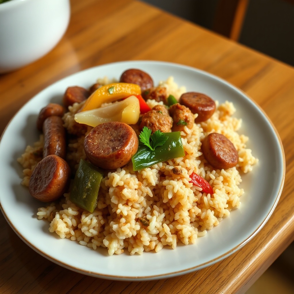 Savory Sausage and Rice Skillet