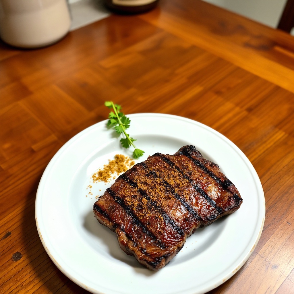 Spiced Grilled Flat Iron Steak