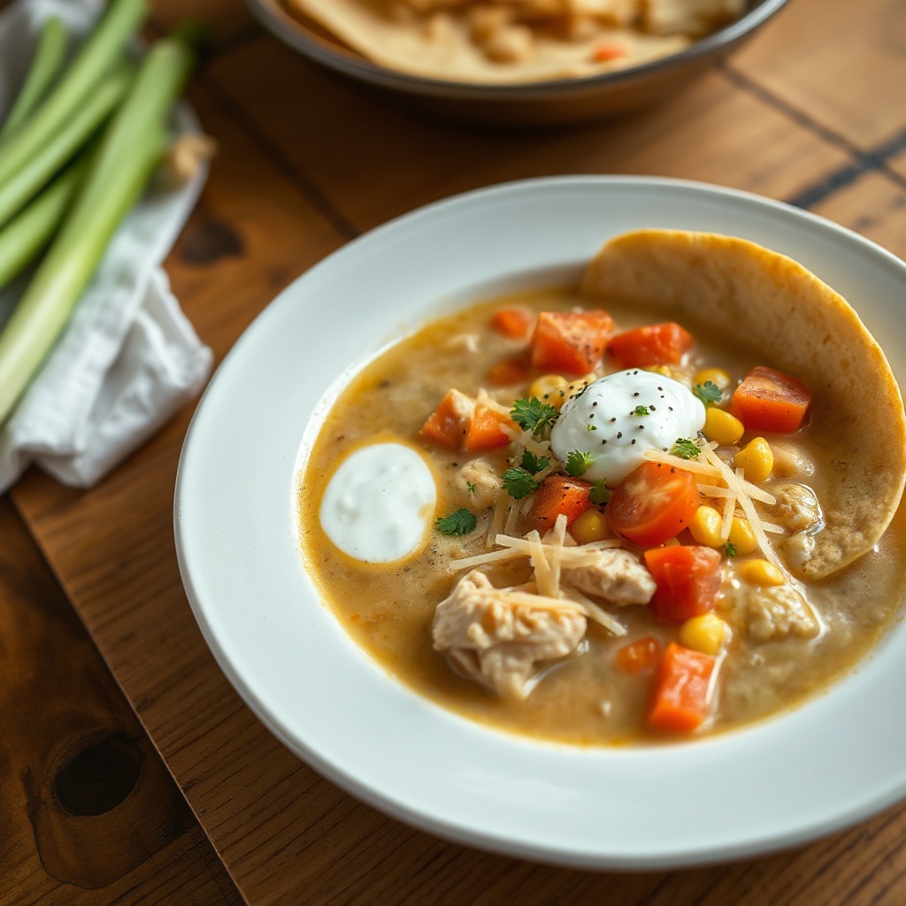 Creamy Chicken Tortilla Soup
