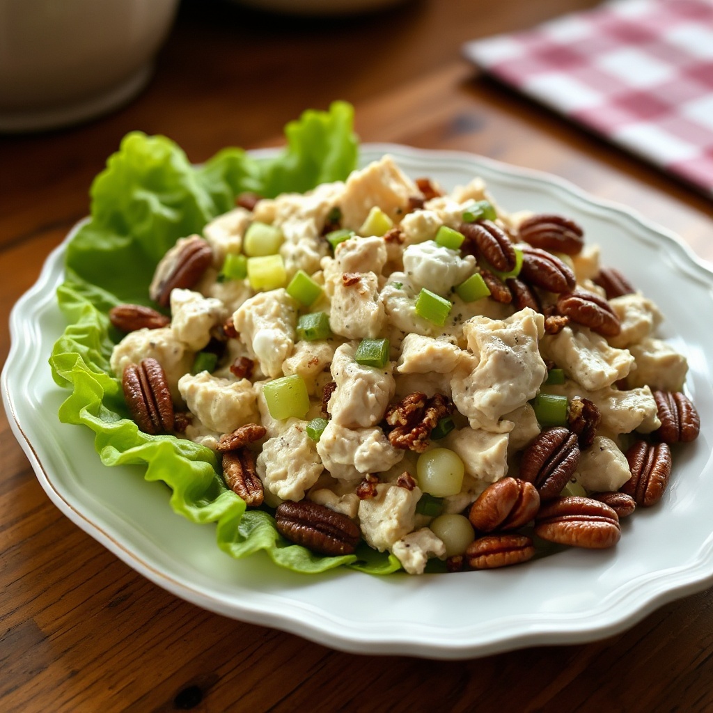 Insalata di Pollo Cremosa con Uva e Noci Pecan