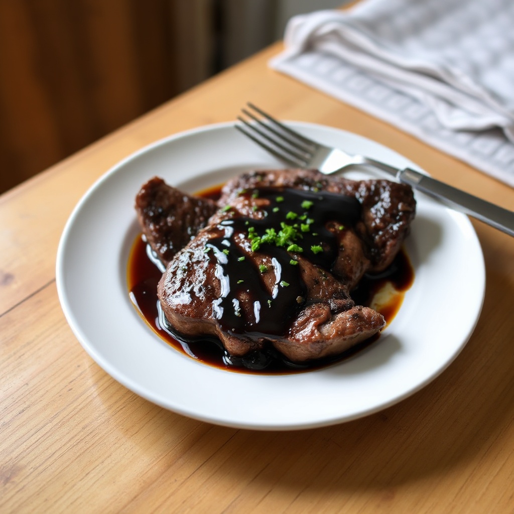 Bistecca Scottata con Glassa Balsamica Piccante