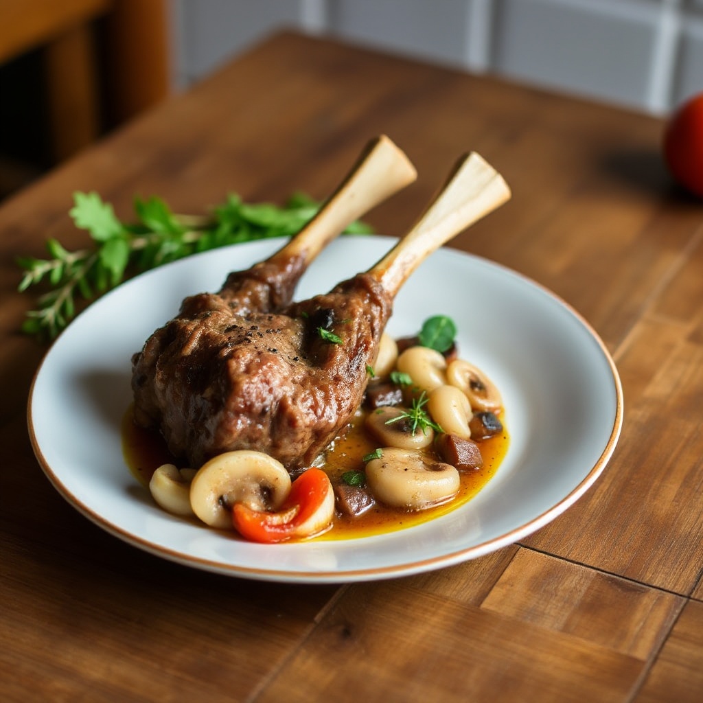 Slow-Cooked Herb Lamb Shanks