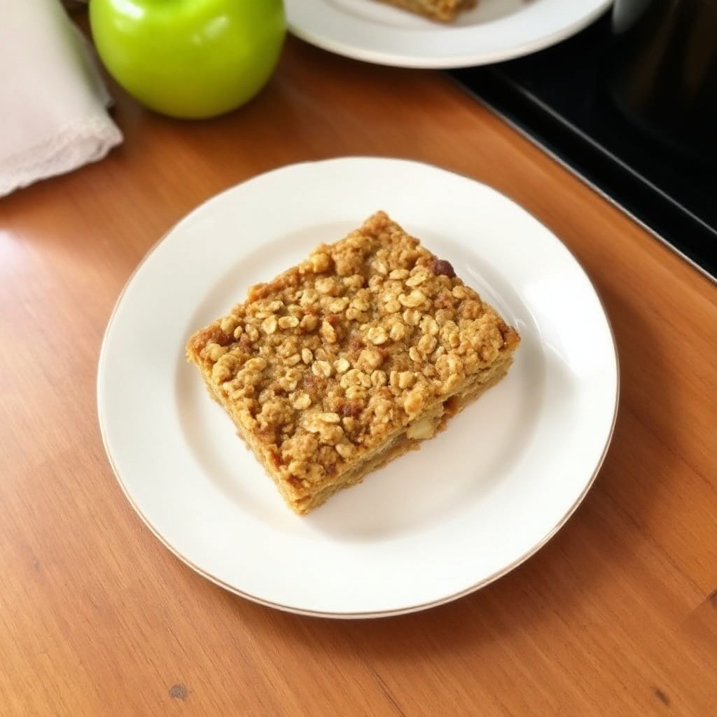 Quadrati di Avena e Cannella con Mela