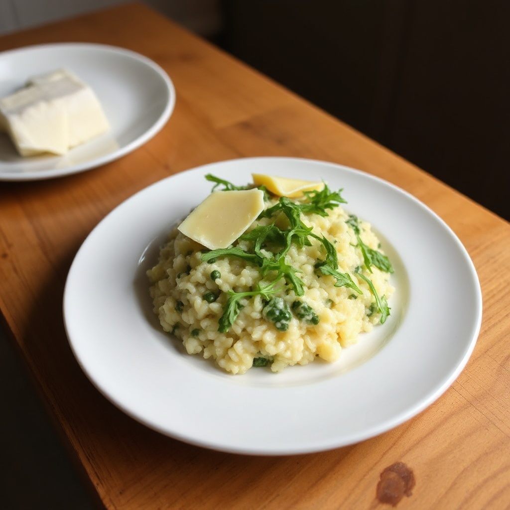 Cremiges Risotto mit geräuchertem Gouda und Gemüse