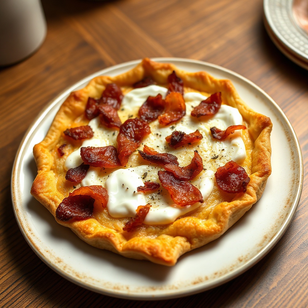 Torta Salata con Bacon e Cipolle
