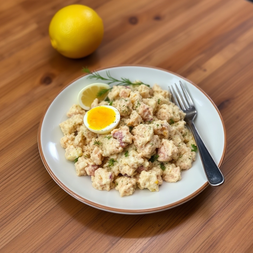 Würziger Thunfisch- und Eiersalat