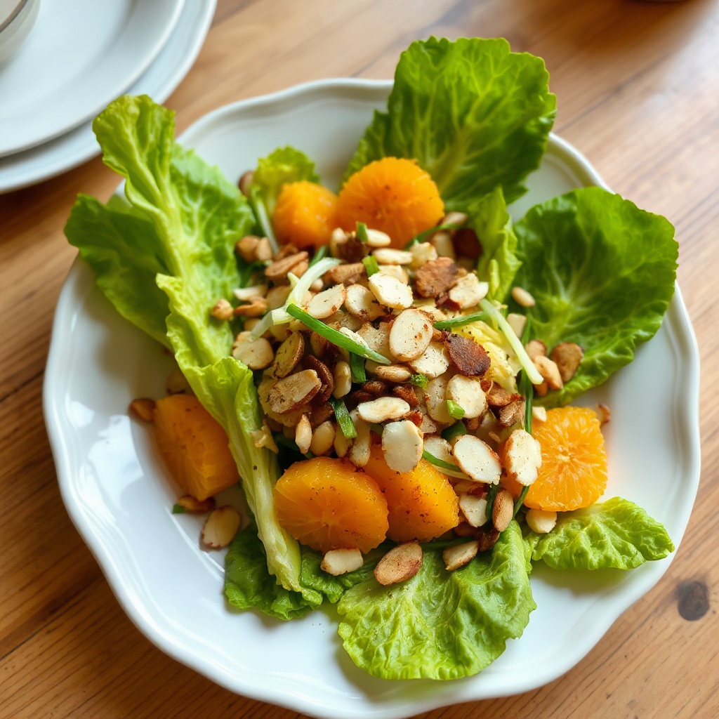 Insalata Croccante di Mandarini e Mandorle