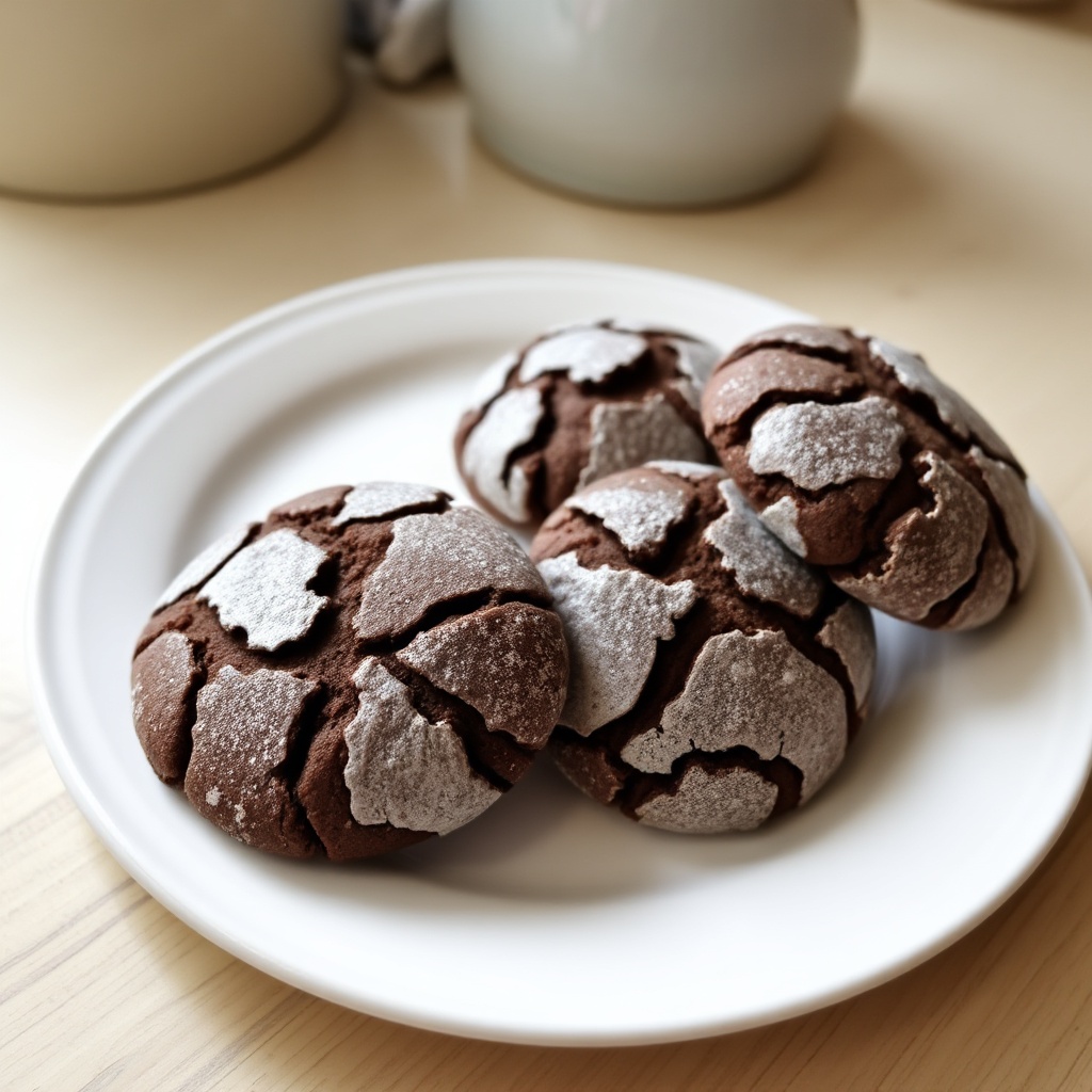 Chocolate Crinkle Cookies with a Twist