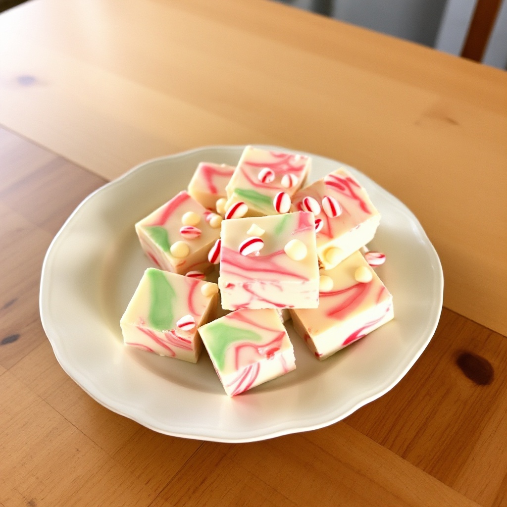 Peppermint Swirl Fudge