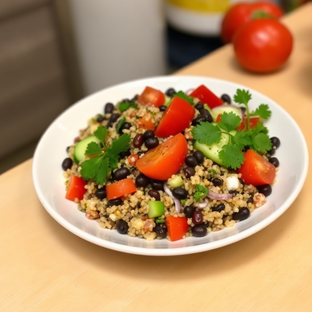 Zesty Black Bean and Quinoa Salad