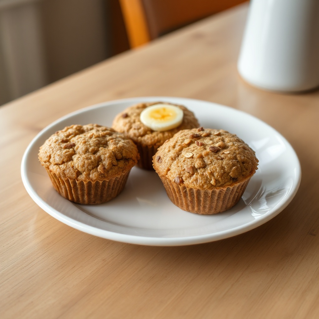 Bananen-Hafer-Muffins mit Leinsamen