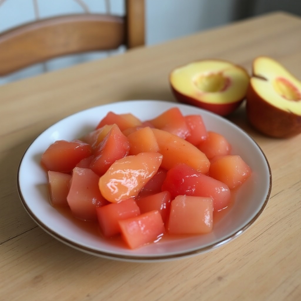 Peach and Rhubarb Preserves
