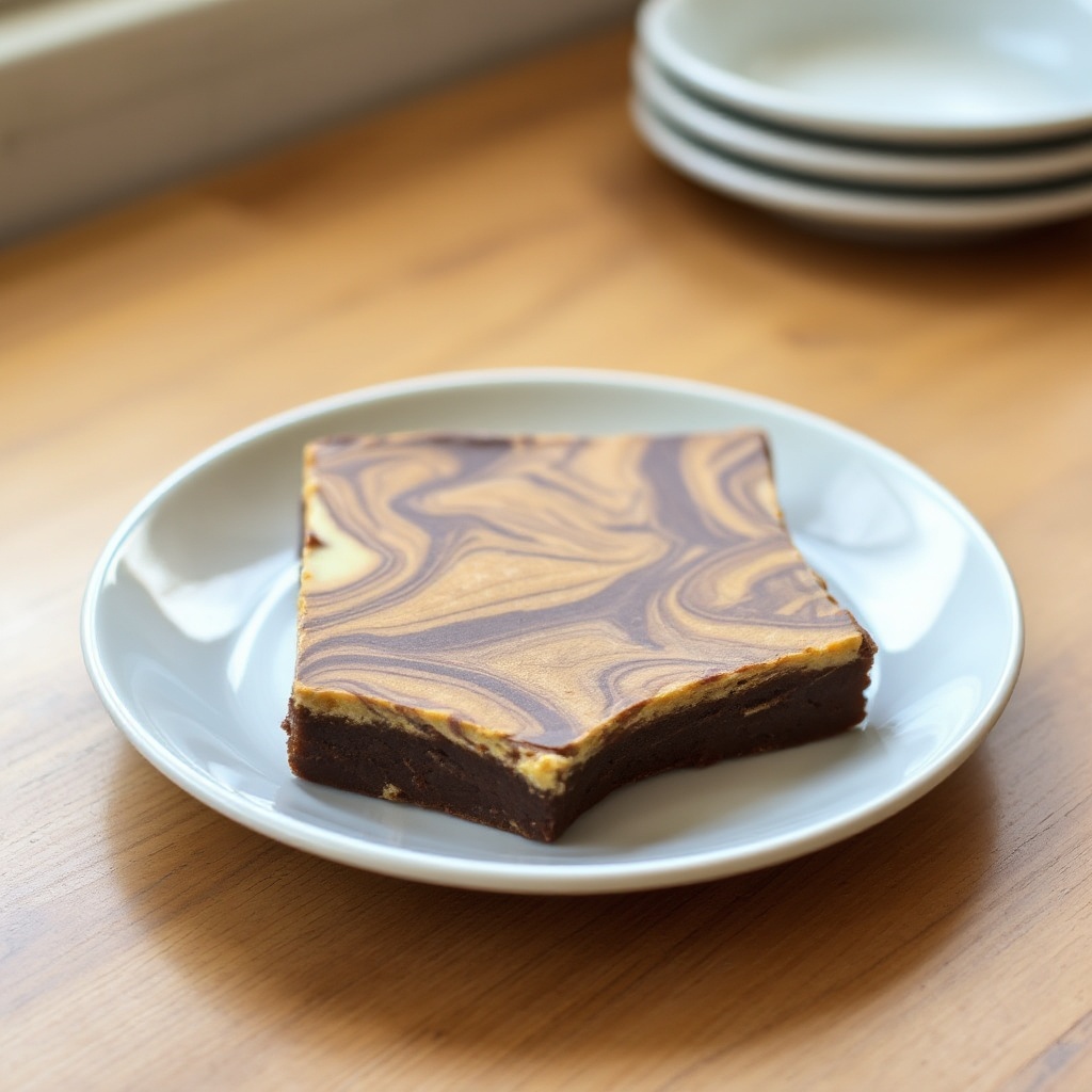 Marbled Peanut Butter Chocolate Squares