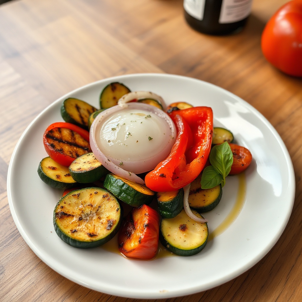 Verdure Estive Grigliate con Infusione di Erbe