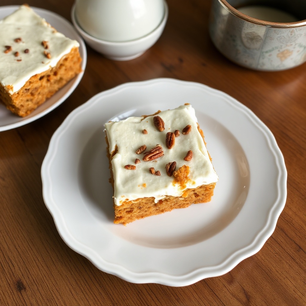 Spiced Carrot Cake Squares