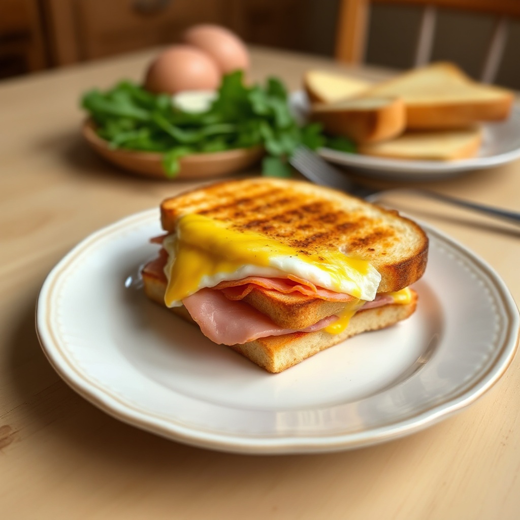 Panini per Colazione con Uova, Formaggio e Prosciutto